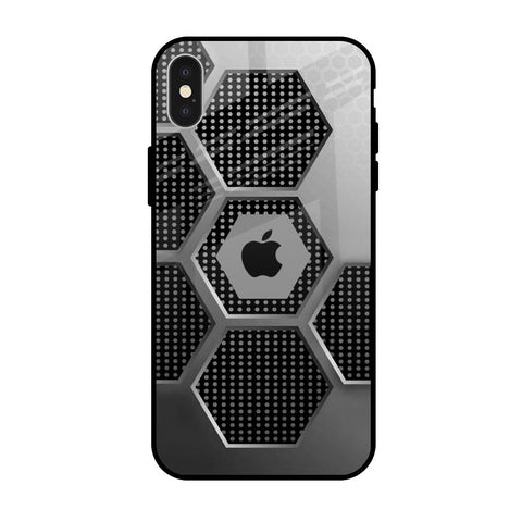Hexagon Style iPhone X Glass Back Cover Online