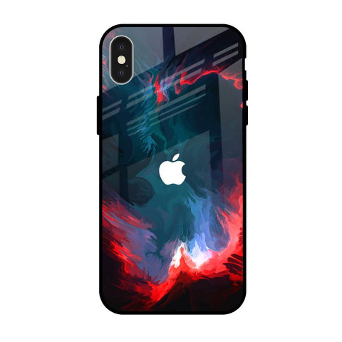 Brush Art iPhone X Glass Back Cover Online