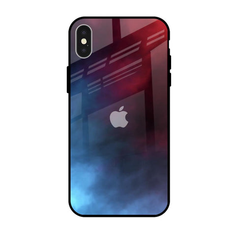 Smokey Watercolor iPhone X Glass Back Cover Online