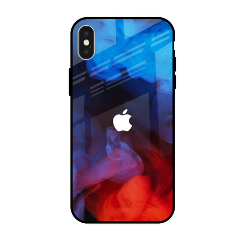 Dim Smoke iPhone X Glass Back Cover Online