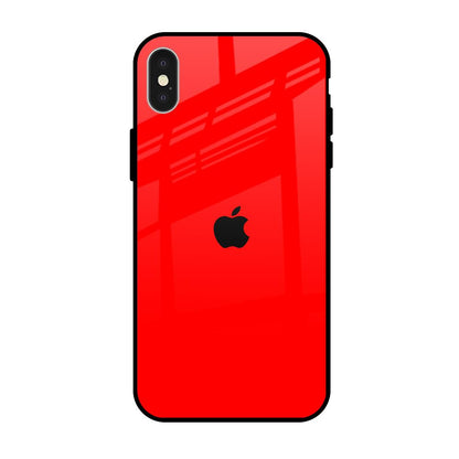 Blood Red iPhone X Glass Back Cover Online