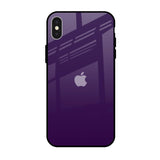 Dark Purple iPhone X Glass Back Cover Online
