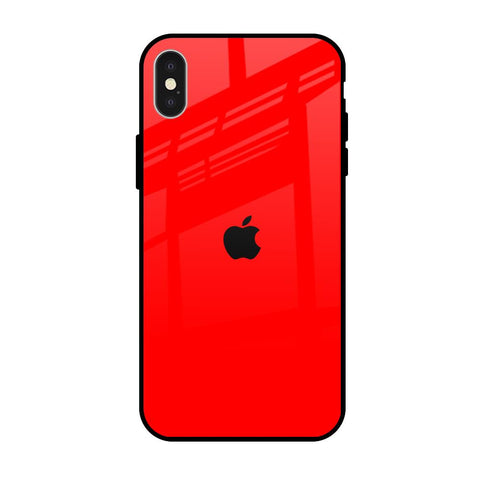 Blood Red iPhone X Glass Back Cover Online