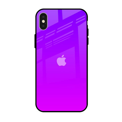 Purple Pink iPhone X Glass Back Cover Online