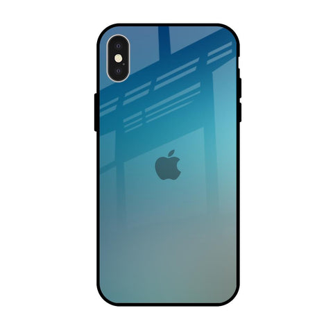 Sea Theme Gradient iPhone X Glass Back Cover Online