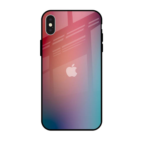 Dusty Multi Gradient iPhone X Glass Back Cover Online