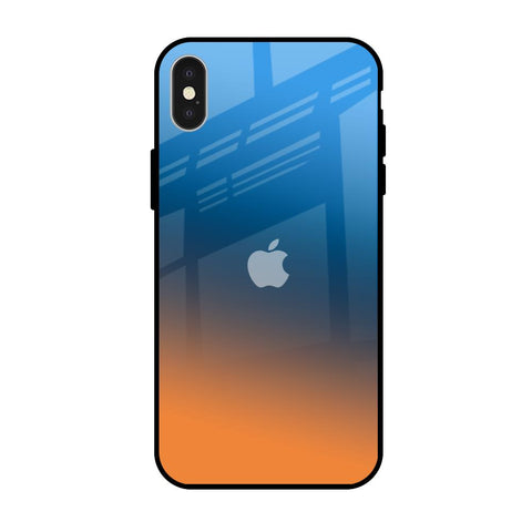 Sunset Of Ocean iPhone X Glass Back Cover Online