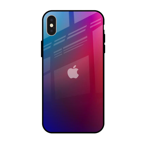 Magical Color Shade iPhone X Glass Back Cover Online