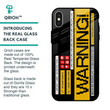 Aircraft Warning Glass Case for iPhone X