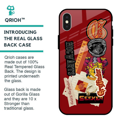 Gryffindor Glass Case for iPhone X
