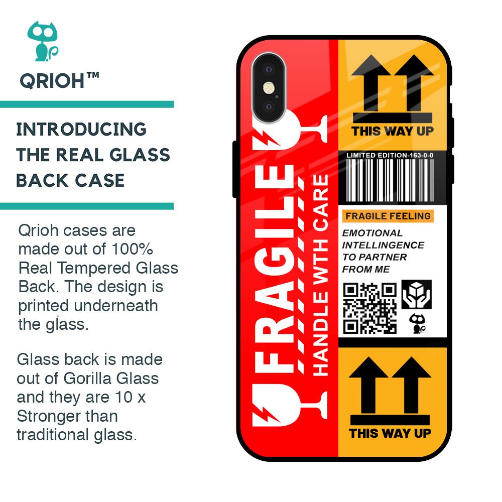 Handle With Care Glass Case for iPhone X