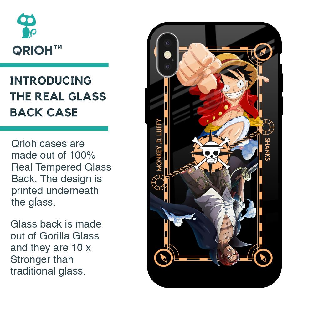 Shanks & Luffy Glass Case for iPhone X