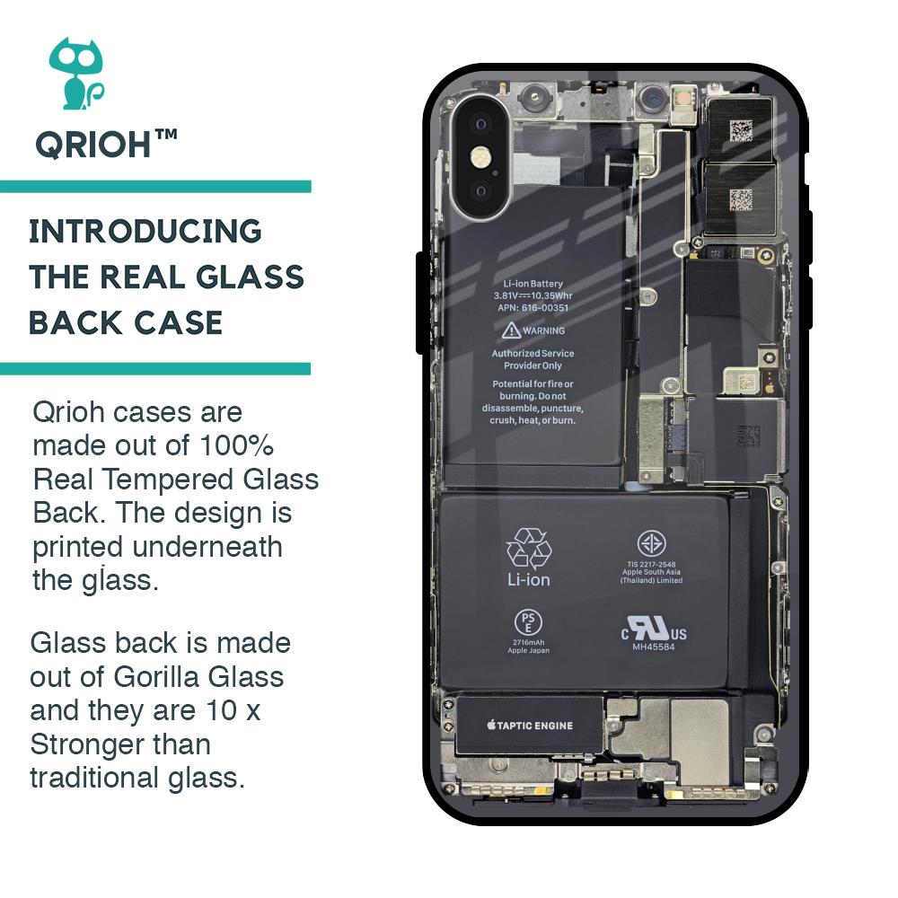 Skeleton Inside Glass Case for iPhone X