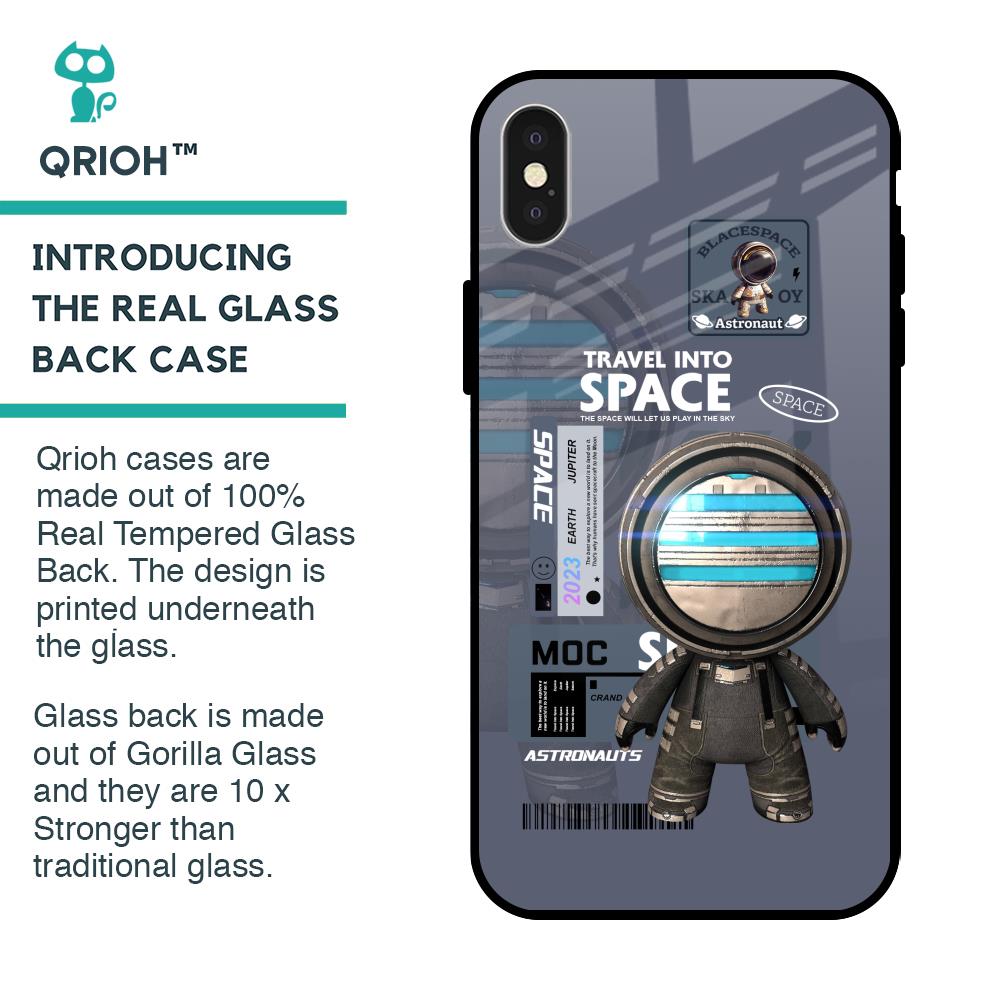 Space Travel Glass Case for iPhone X