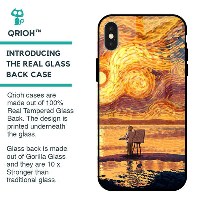 Sunset Vincent Glass Case for iPhone X