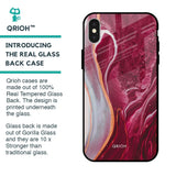 Crimson Ruby Glass Case for iPhone X