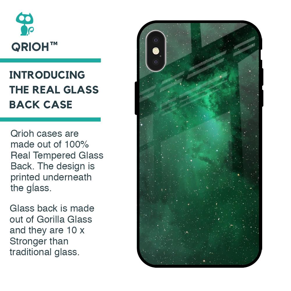 Emerald Firefly Glass Case For iPhone X