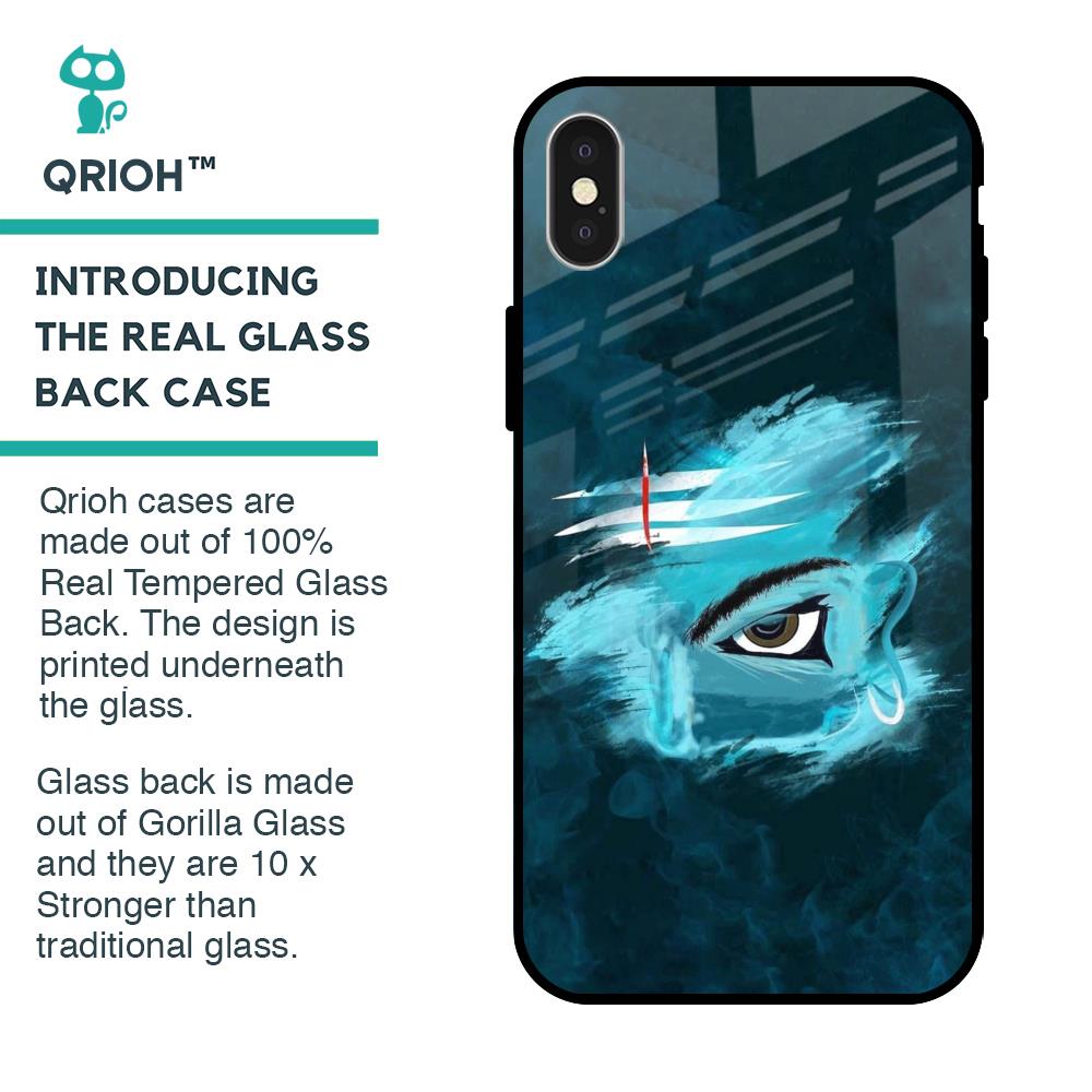 Power Of Trinetra Glass Case For iPhone X