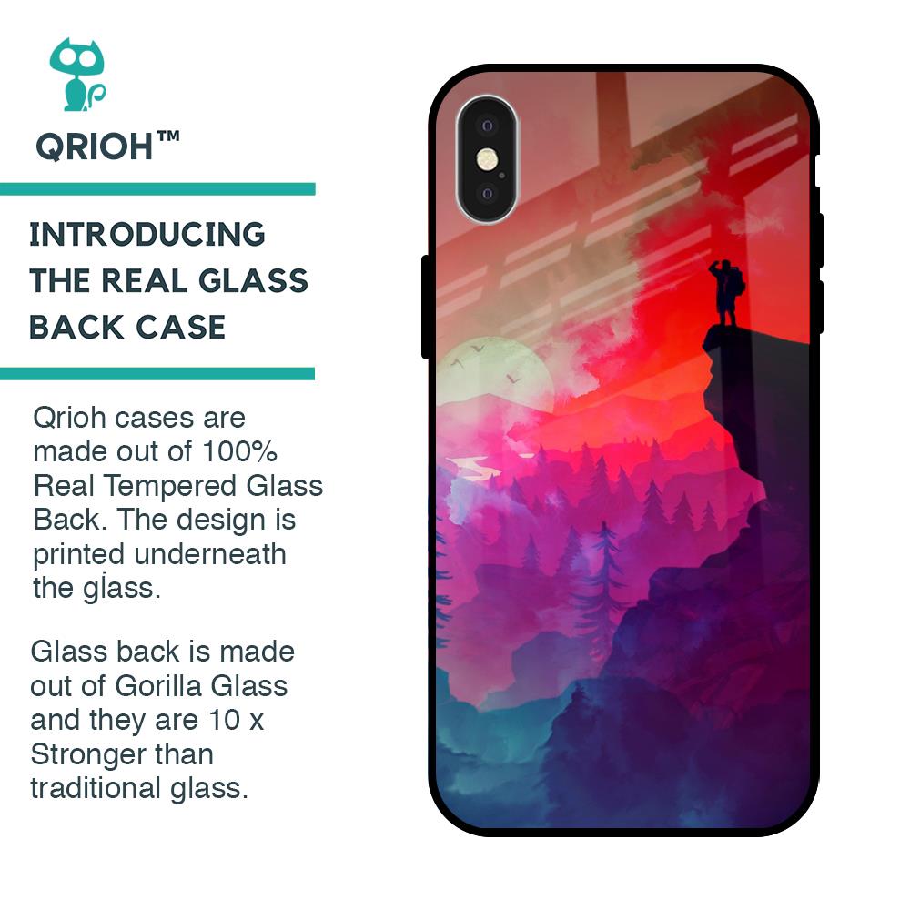 Dream So High Glass Case For iPhone X