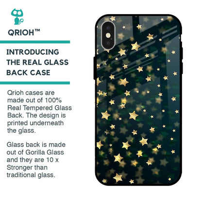 Dazzling Stars Glass Case For iPhone X