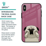Funny Pug Face Glass Case For iPhone X