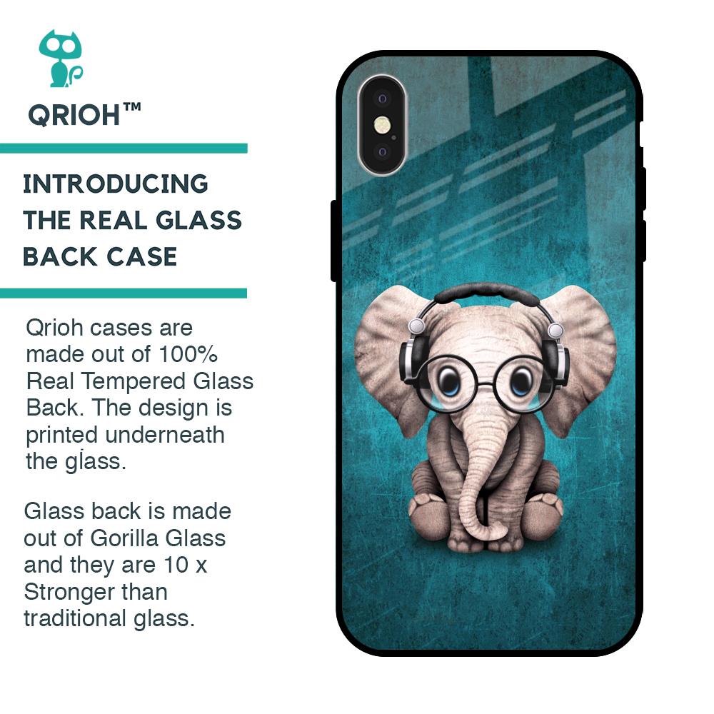 Adorable Baby Elephant Glass Case For iPhone X