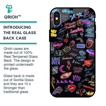 Accept The Mystery Glass Case for iPhone X