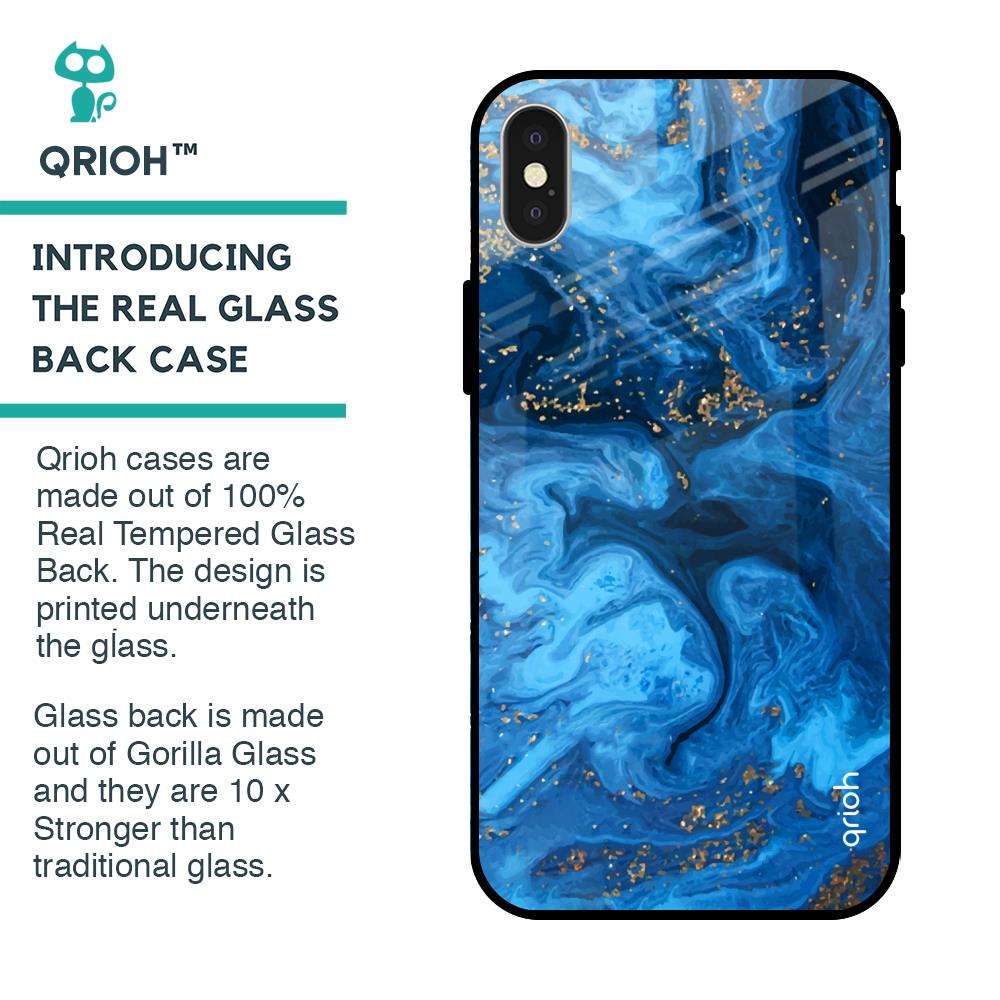 Gold Sprinkle Glass case for iPhone X