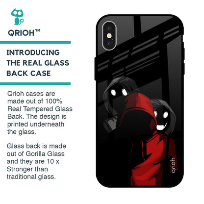 Shadow Character Glass Case for iPhone X
