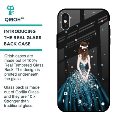 Queen Of Fashion Glass Case for iPhone X