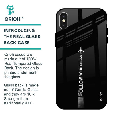 Follow Your Dreams Glass Case for iPhone X