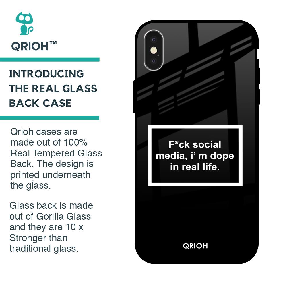 Dope In Life Glass Case for iPhone X