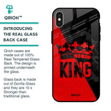 I Am A King Glass Case for iPhone X