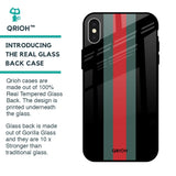 Vertical Stripes Glass Case for iPhone X