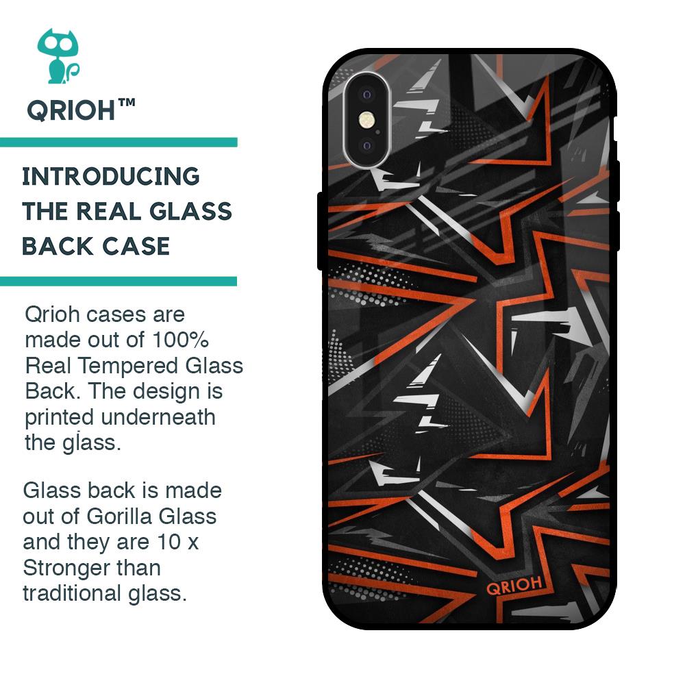 Vector Art Glass Case for iPhone X