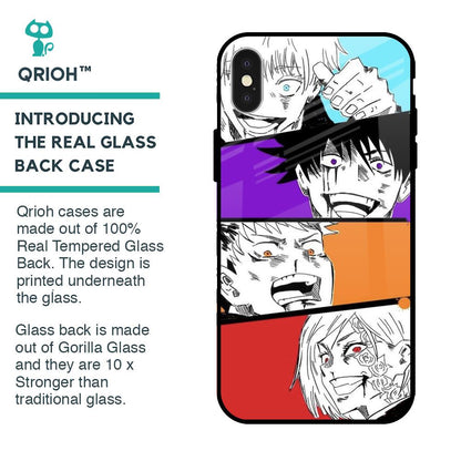 Anime Sketch Glass Case for iPhone X