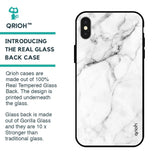 Modern White Marble Glass case for iPhone X