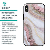 Pink & Gold Gllitter Marble Glass Case for iPhone X