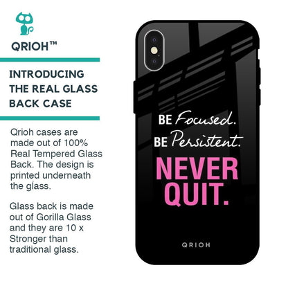 Be Focused Glass case for iPhone X
