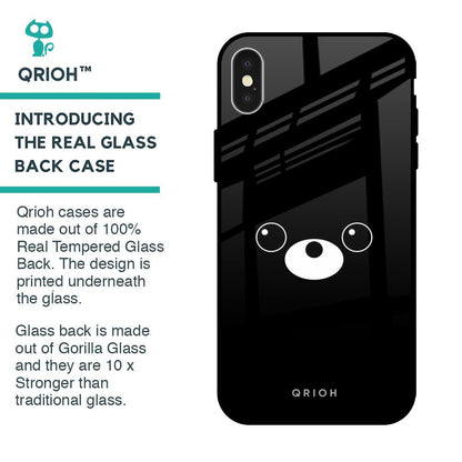 Cute Bear Glass Case for iPhone X