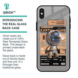 Space Ticket Glass Case for iPhone X