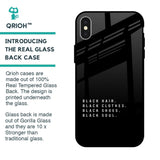 Black Soul Glass Case for iPhone X