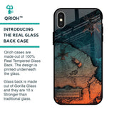Geographical Map Glass Case for iPhone X
