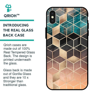 Bronze Texture Glass Case for iPhone X