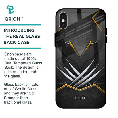 Black Warrior Glass Case for iPhone X