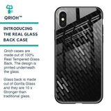 Dark Abstract Pattern Glass Case For iPhone X