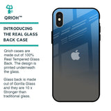 Blue Grey Ombre Glass Case for iPhone X