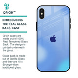 Vibrant Blue Texture Glass Case for iPhone X