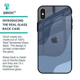 Navy Blue Ombre Glass Case for iPhone X