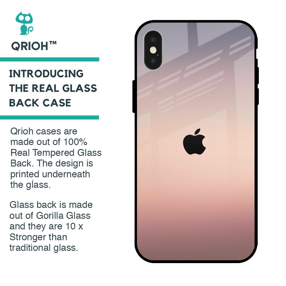 Golden Mauve Glass Case for iPhone X